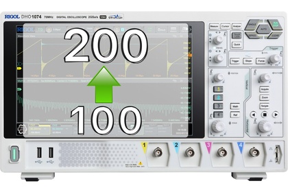 Расширение полосы пропускания со 100 МГц до 200 МГц Rigol DHO1000-BWU10T20