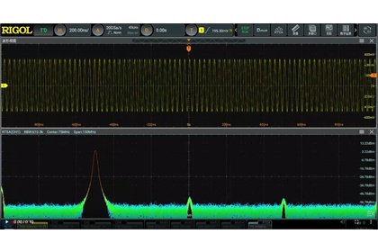 Функция анализа спектра в реальном времени Rigol DS70000-RTSA