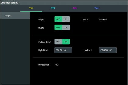 Выход усилителя постоянного тока Rigol MDG70000-DC